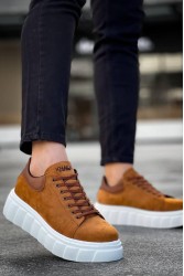 Mens Sneakers - Tan Suede - 144