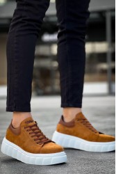 Mens Sneakers - Tan Suede - 144