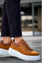 Mens Sneakers - Tan Suede - 144