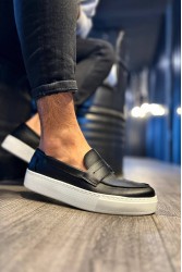 Mens Loafer - Black White - 400
