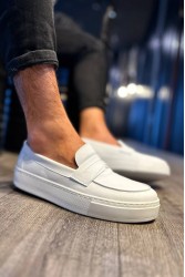 Mens Loafer - White - 400