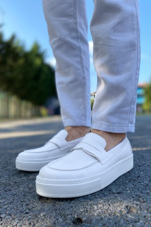 Mens Loafer - White - 400