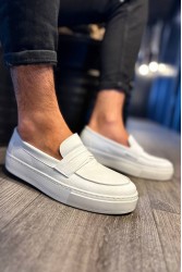 Mens Loafer - White - 400