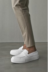 Mens Loafer - White - 400