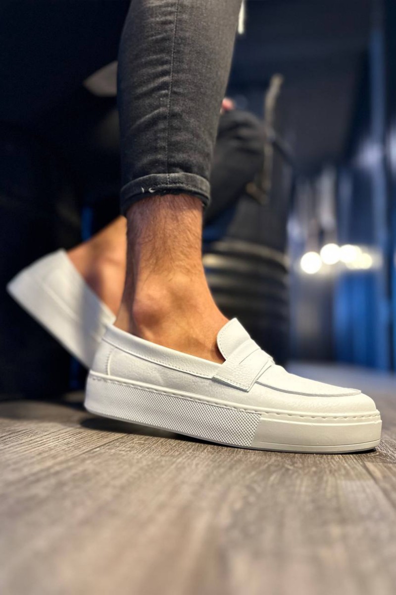 Mens Loafer - White - 400
