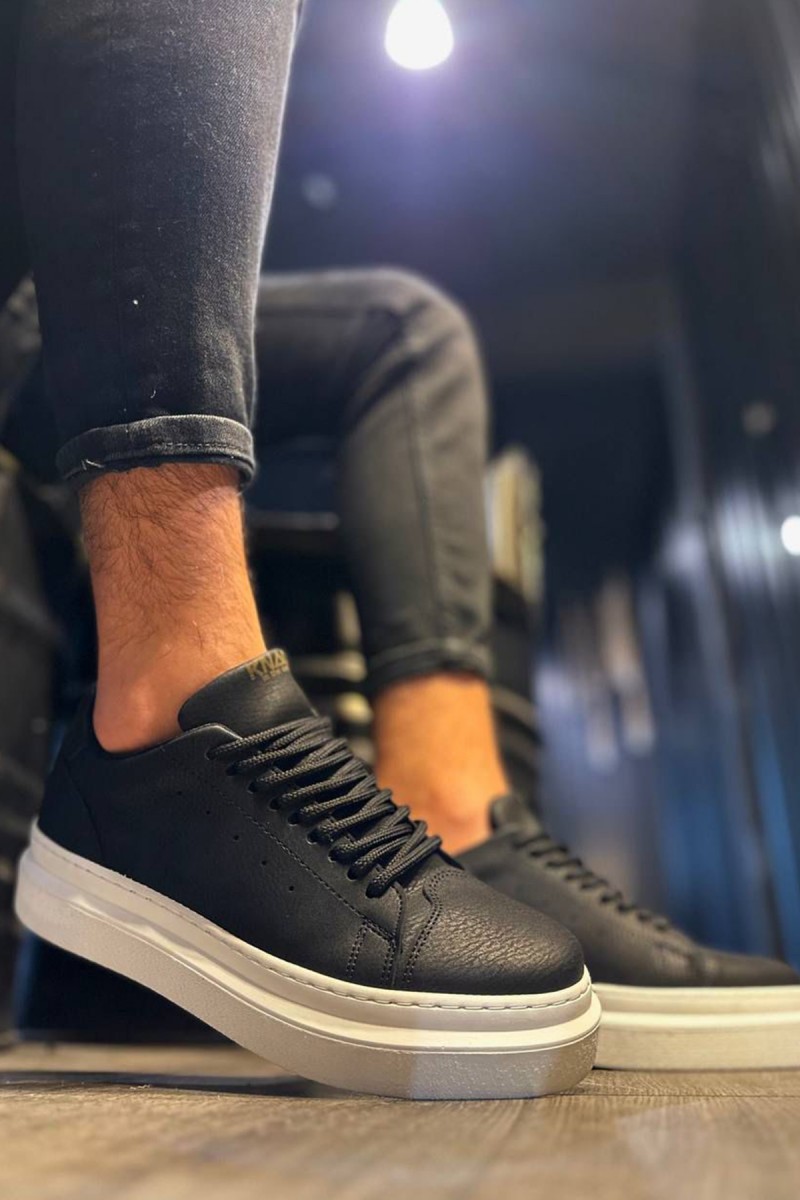 Mens Sneakers - Black White - 421
