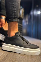Mens Sneakers - Black White - 421