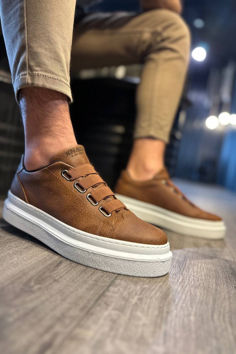 Mens Casual Shoes - Tan - 521