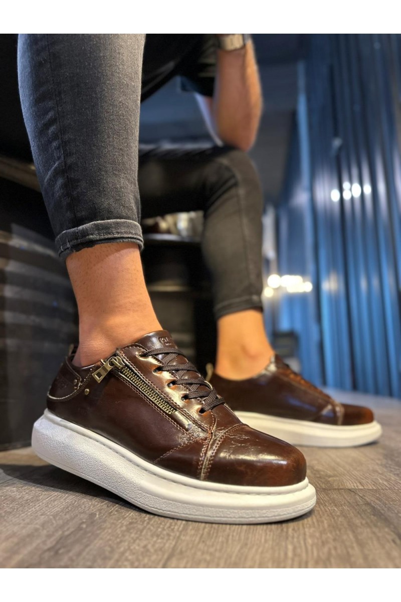Mens Sneakers - Brown - 555 - 2