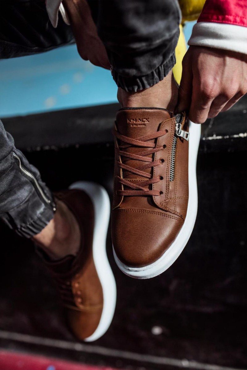 Mens Sneakers - Brown - 555