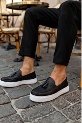 Mens Sneakers - Black White - 717