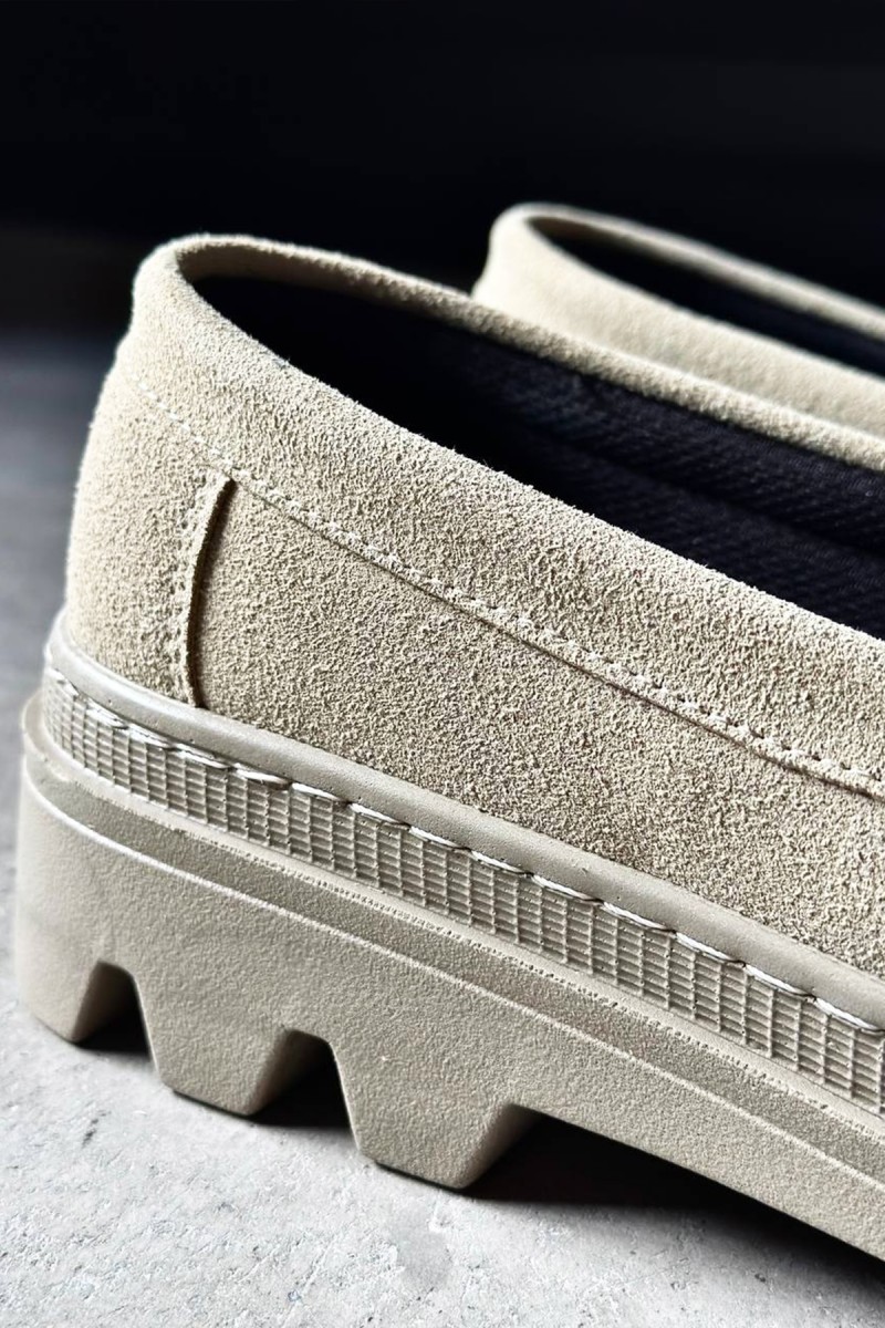 Mens Loafer - Beige Suede - 779