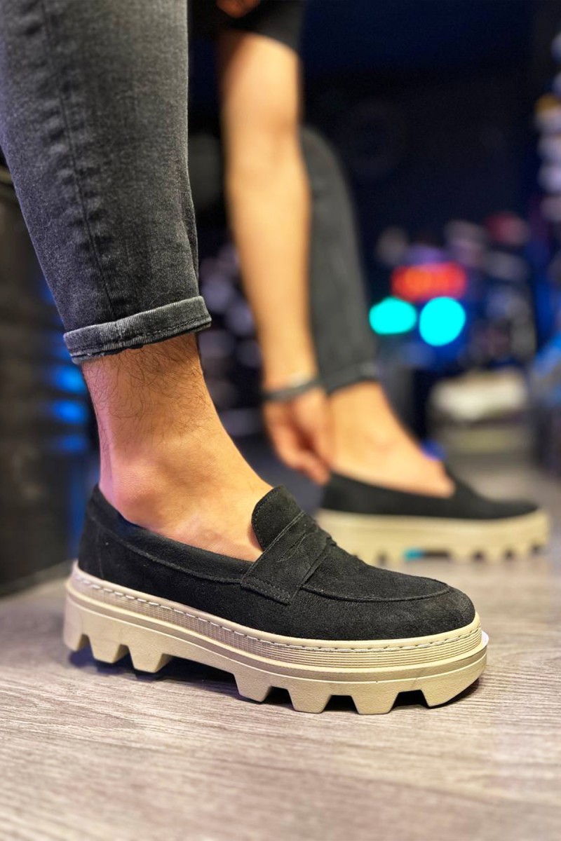 Mens Loafer - Black Suede - 779