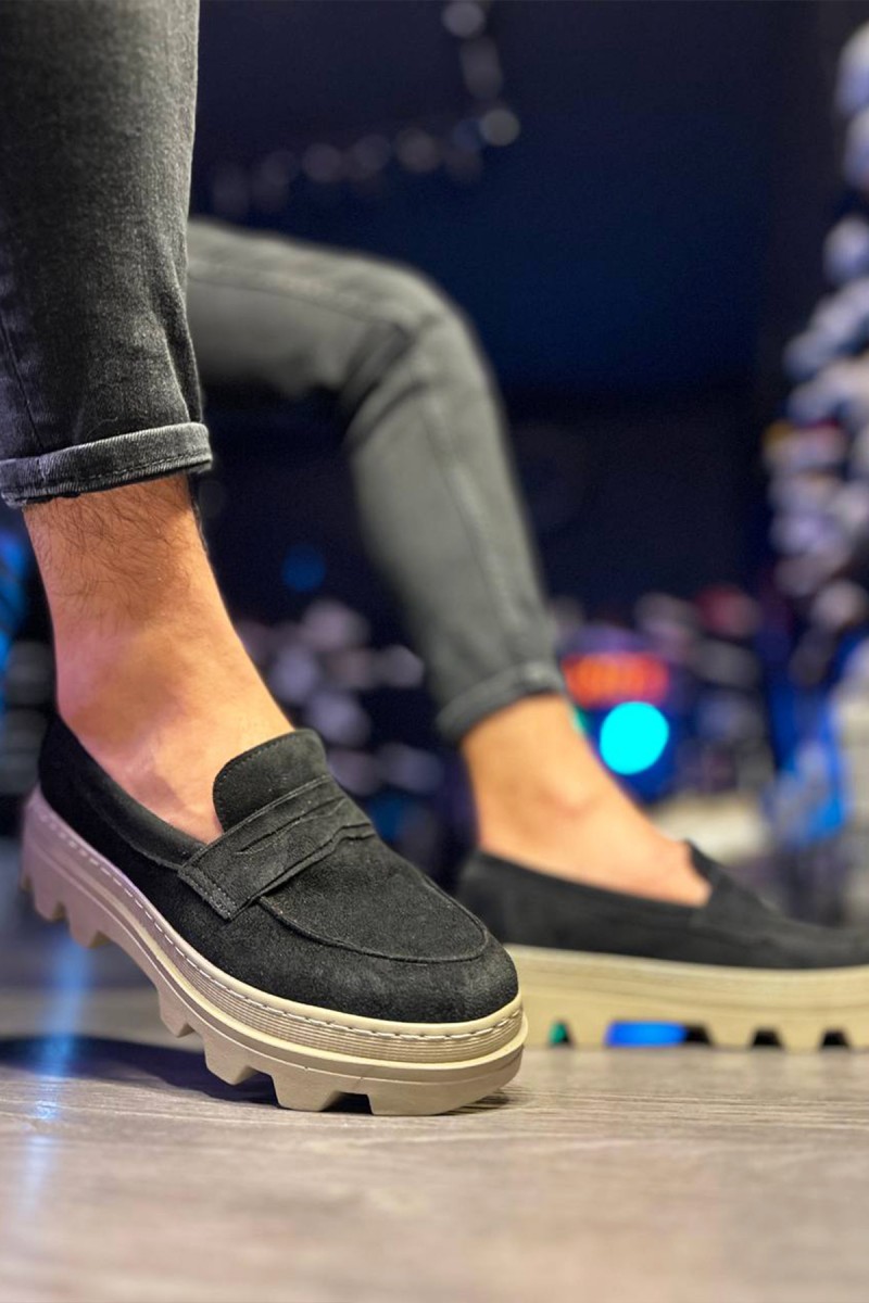 Mens Loafer - Black Suede - 779