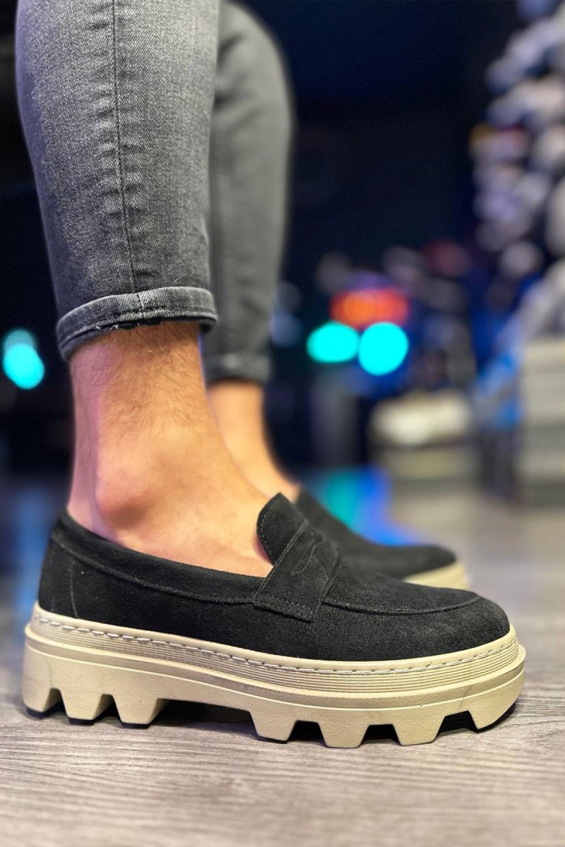 Mens Loafer - Black Suede - 779