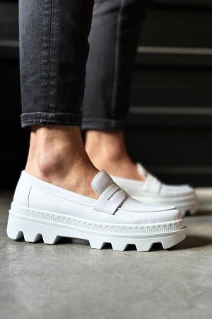 Mens Loafer - White - 779