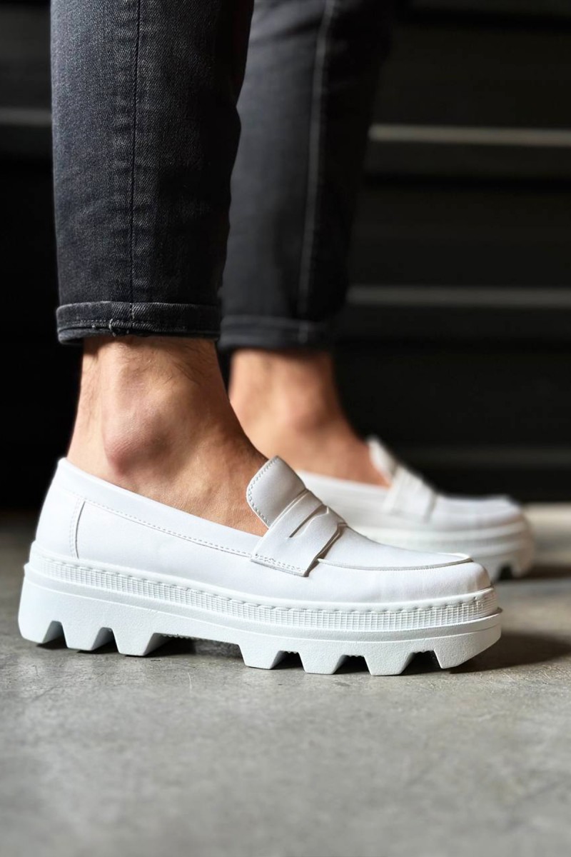 Mens Loafer - White - 779