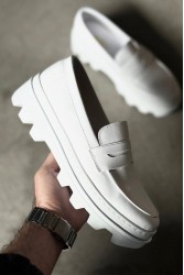 Mens Loafer - White - 779