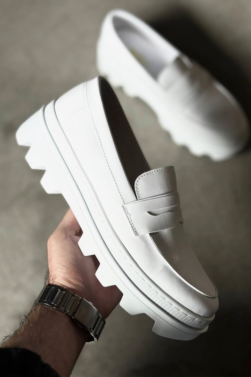 Mens Loafer - White - 779