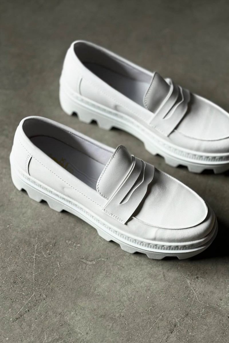 Mens Loafer - White - 779