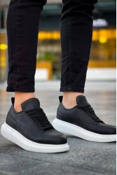 Mens Sneakers - Black White - 814