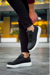 Mens Sneakers - Black White - 814