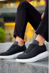 Mens Sneakers - Black White - 814