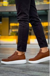 Mens Sneakers - Tan White - 814
