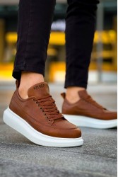 Mens Sneakers - Tan White - 814