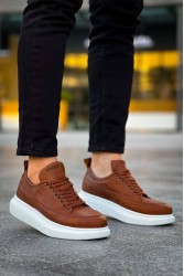 Mens Sneakers - Tan White - 814