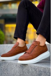Mens Sneakers - Tan White - 814