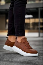 Mens Sneakers - Tan White - 814