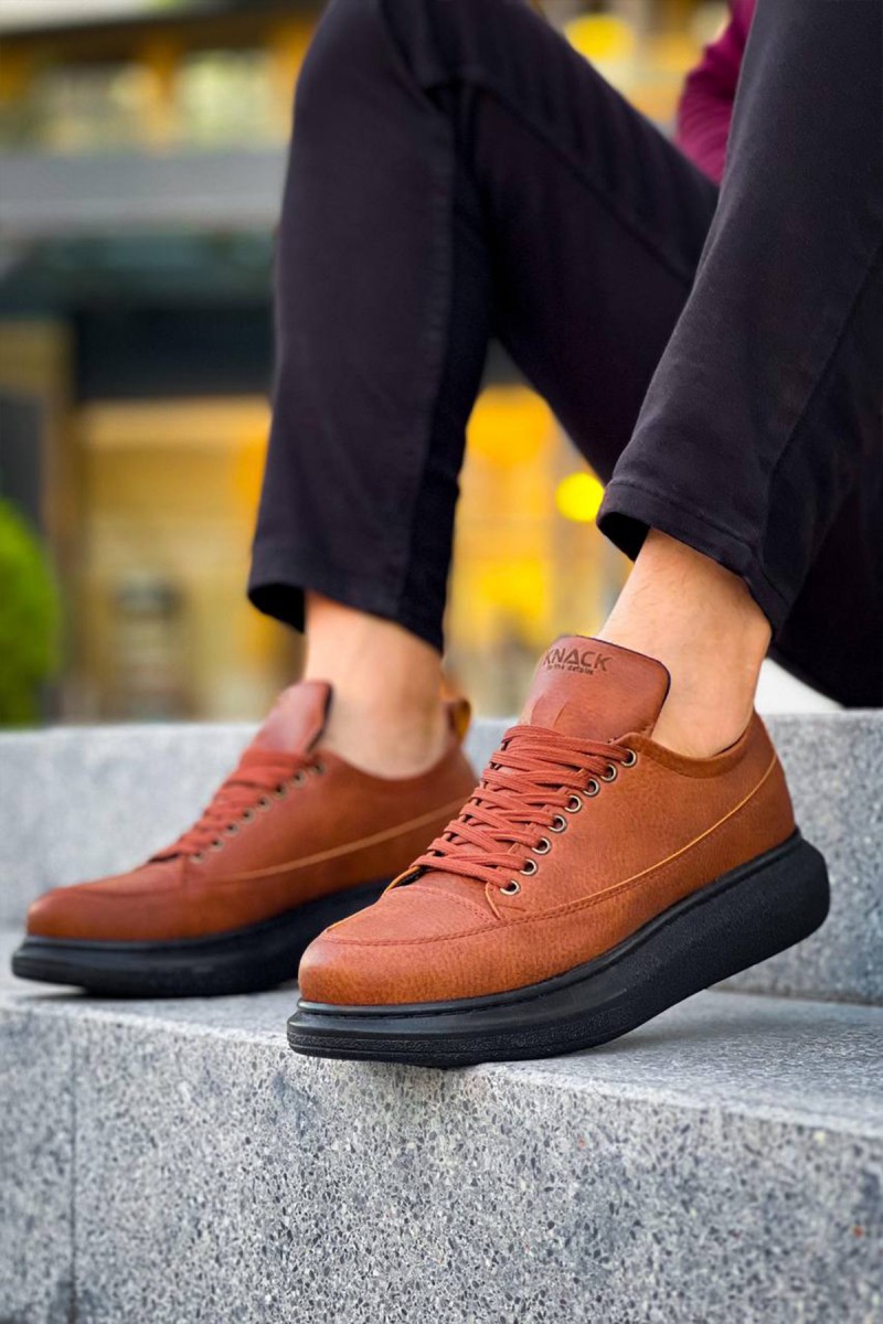 Mens Sneakers - Tan Black - 814