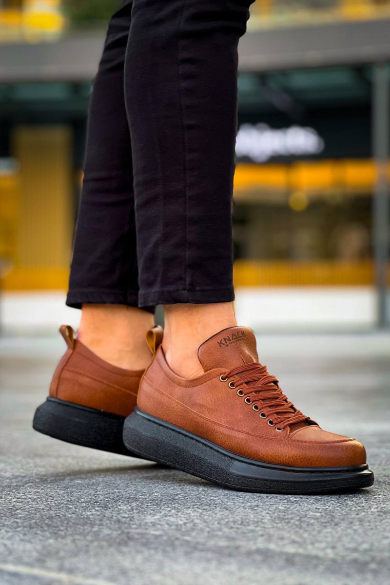 Mens Sneakers - Tan Black - 814