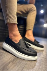 Mens Classic Shoes - Black White - 818