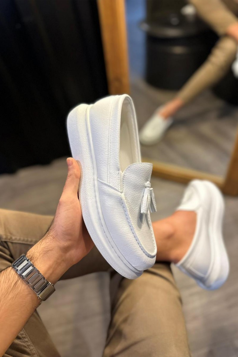 Mens Classic Shoes - White - 818