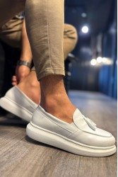 Mens Classic Shoes - White - 818