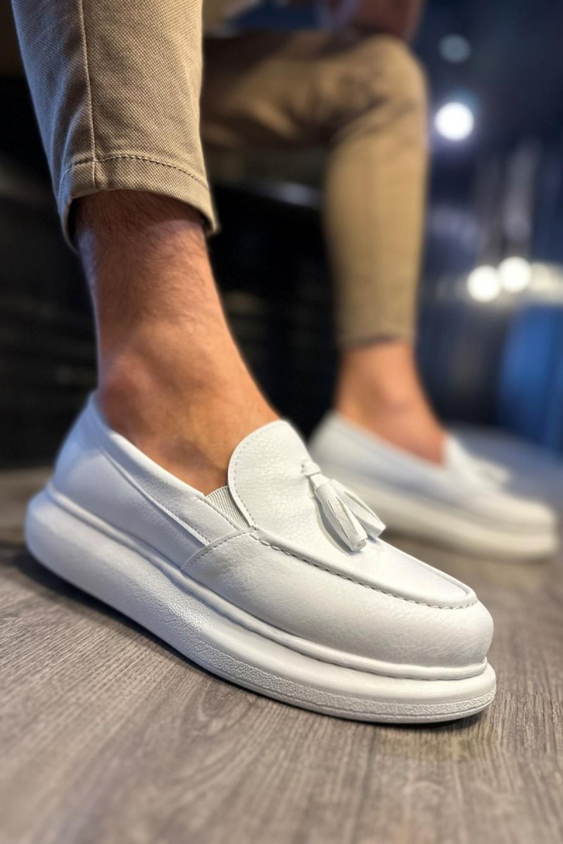 Mens Classic Shoes - White - 818