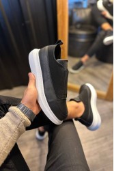 Mens Sneakers - Black White - 911