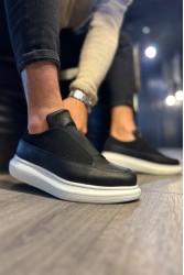 Mens Sneakers - Black White - 911