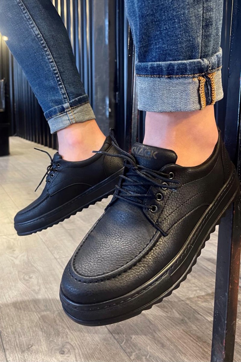 Mens Casual Shoes - Black - T12