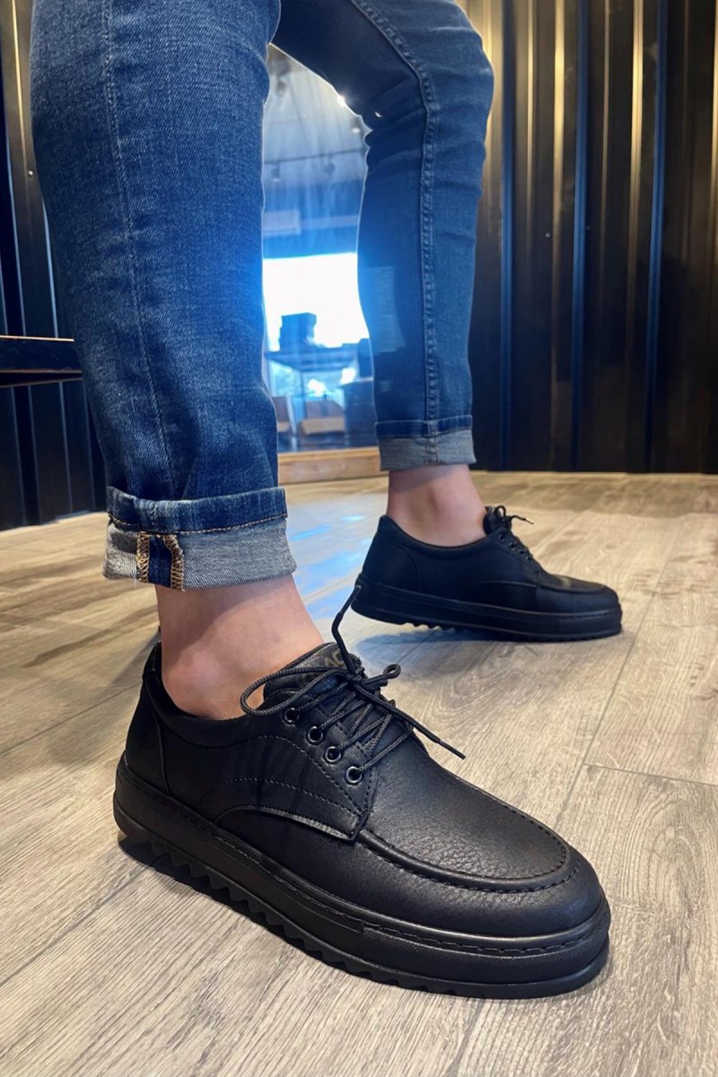 Mens Casual Shoes - Black - T12