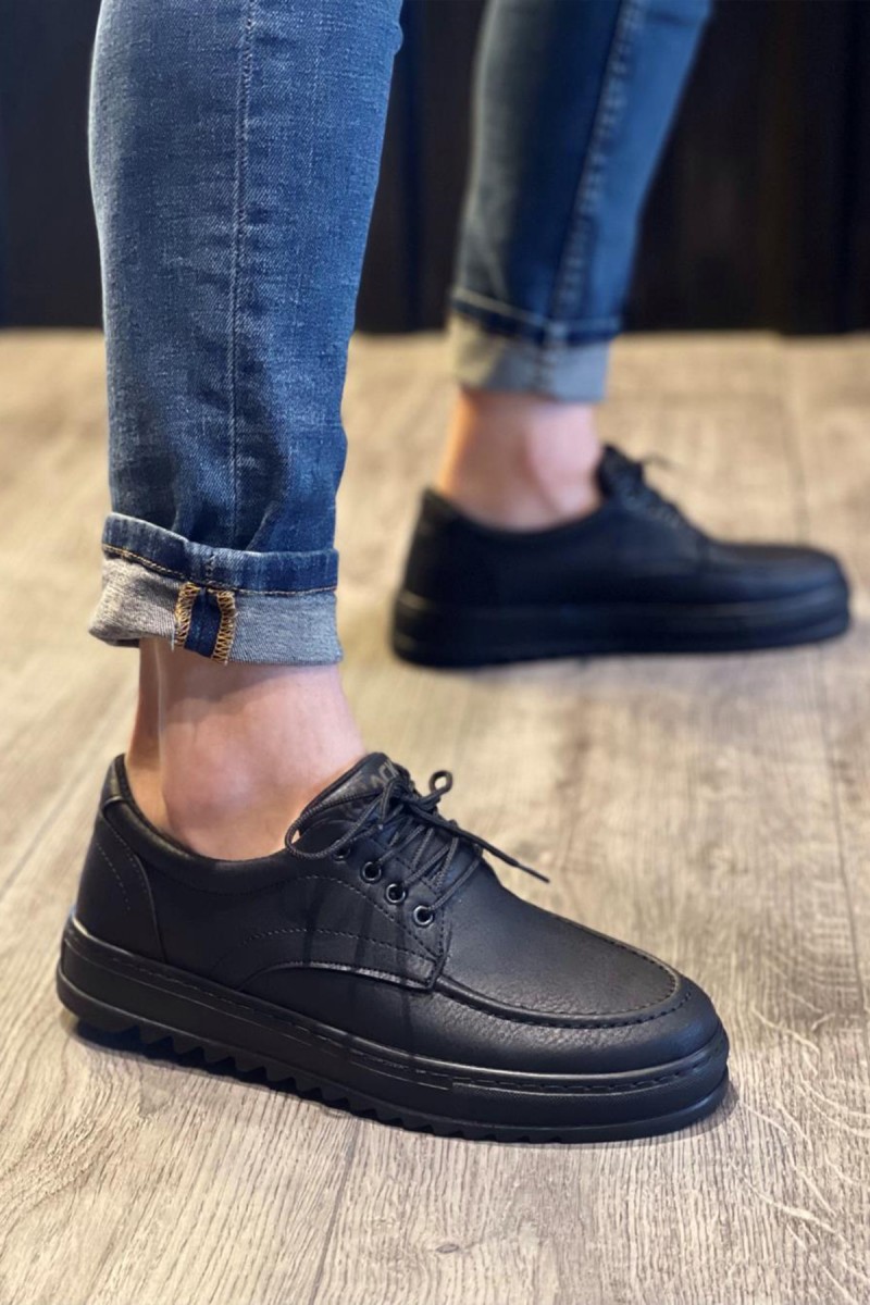 Mens Casual Shoes - Black - T12