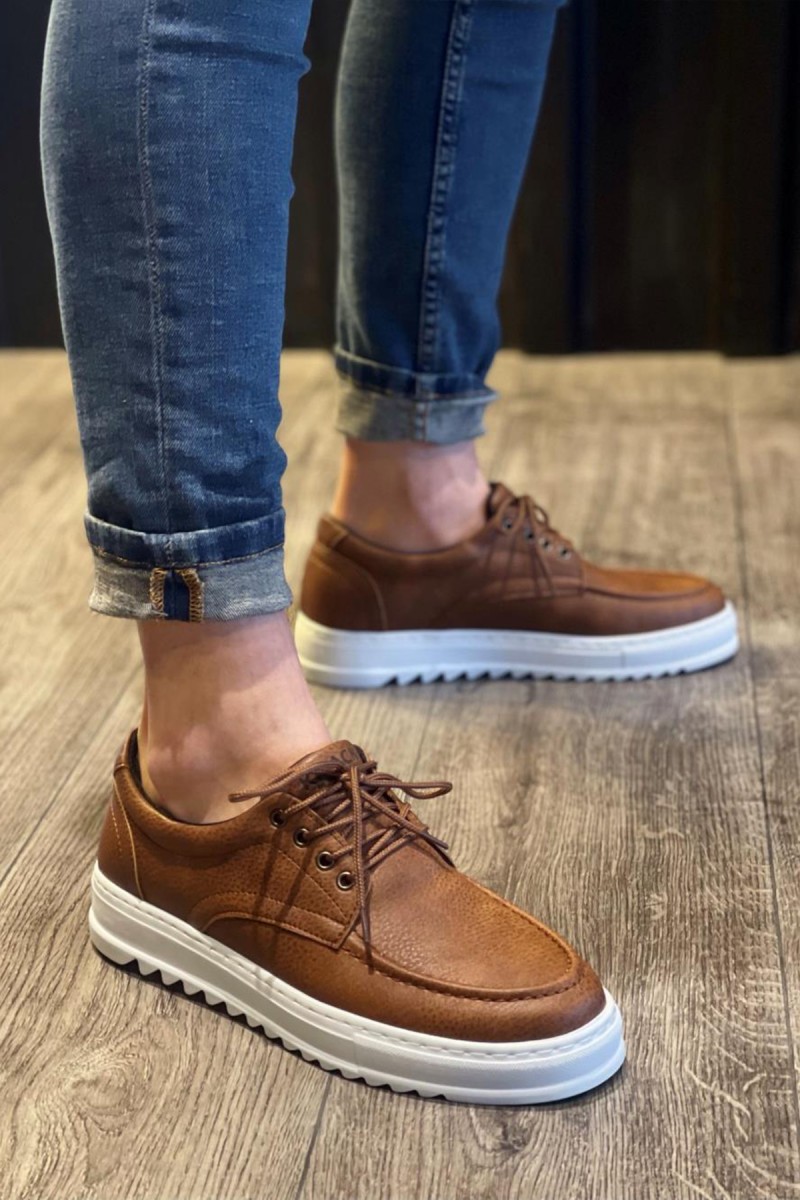 Mens Casual Shoes - Tan - T12