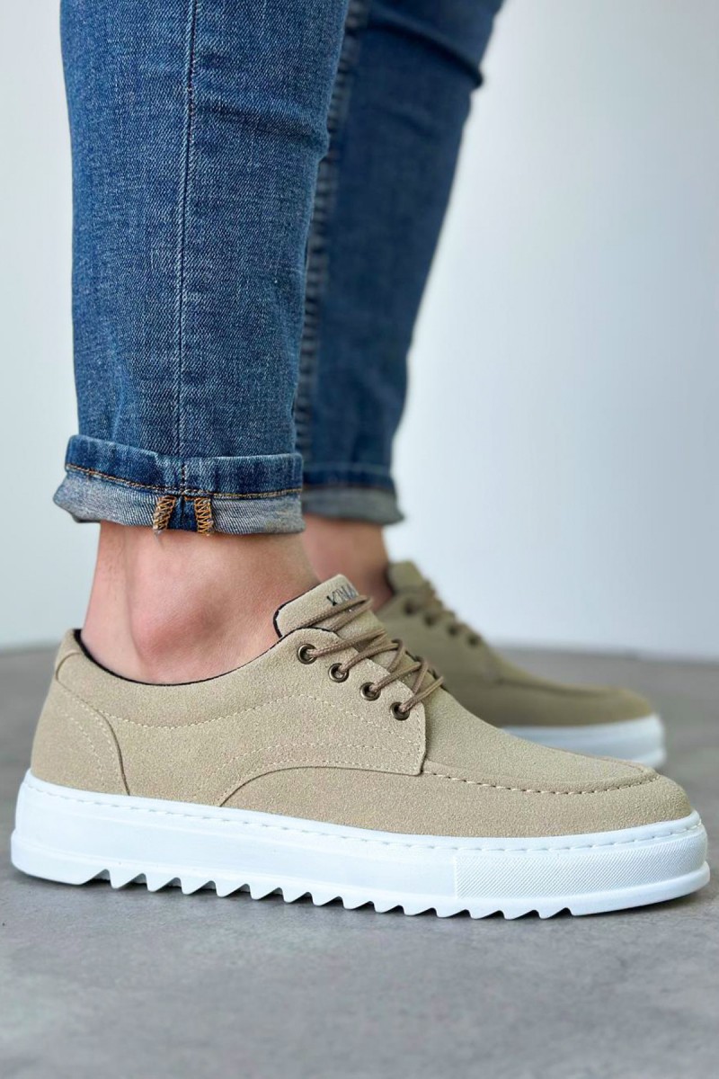 Mens Casual Shoes - Beige - T12