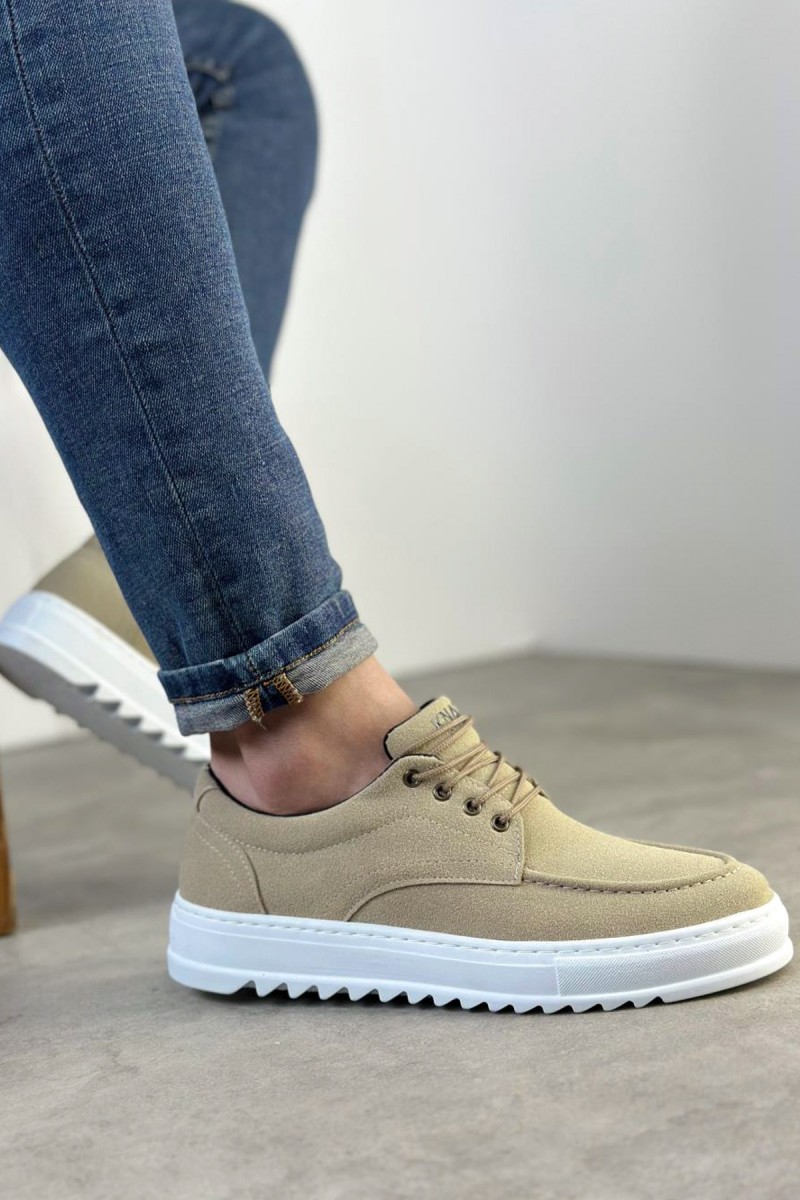 Mens Casual Shoes - Beige - T12