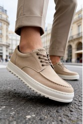 Mens Casual Shoes - Beige - T12