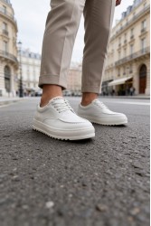 Mens Casual Shoes - White - T12