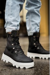 Men’s Boots - Black White - 14