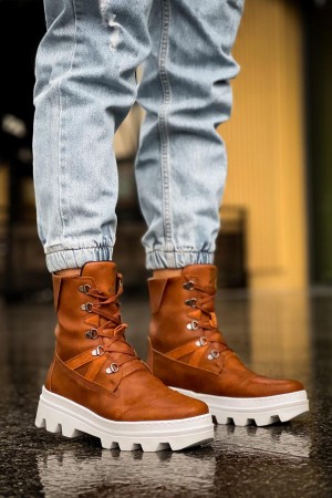 Men’s Boots - Tan - 14